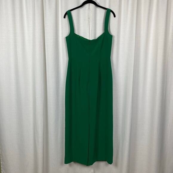 Saloni Tuckernuck Emerald Green Rachel C Sheath Maxi Dress Sz.US8 - Picture 9 of 16